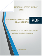 RKS Machinery Sheds - Equipment O&M