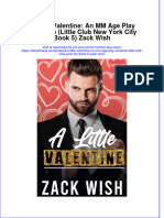 Read Online Textbook A Little Valentine An MM Age Play Romance Little Club New York City Book 5 Zack Wish Ebook All Chapter PDF