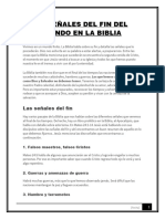 10 Señales Del Fin Del Mundo en La Biblia