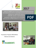 Plan de Trabajo 2017 Procuencas - Catie