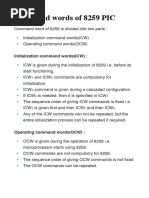 ICW & OCW For 8259