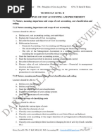 T06 - Principles of Cost Accounting & Procurement Syllabus