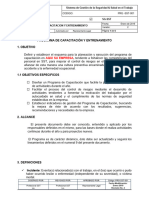 1 PRG SST 001 Programa de Capacitación y Entrenamiento