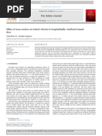 Effect of Cross Section On Critical Velocity in Longitudinally Ventilated Tunnel