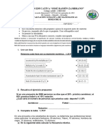 Evaluacion Matemáticas Noveno