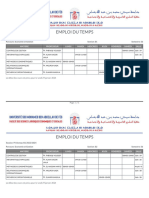 Emploi Du Temps - S6 - ECO ET GES