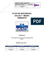 Plan de Seguridad Salud y Medio Ambiente.