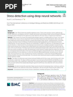 Stress Detection Using Deep Neural Networks