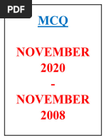 MCQ Nov 2020