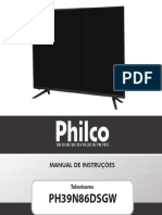 Manual de Instruçôes Televisor PH39N86DSGW