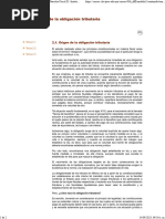 Tema 2.1. Origen de La Obligación Tributaria - Derecho Fiscal II - Instituto Consorcio Clavijero