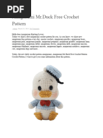 Amigurumi MR Duck