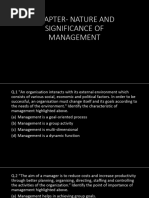 Nature and Significance of Management Cuet