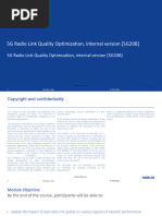 5G Radio Link Quality Optimization - Internal Version