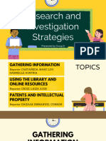 Research and Investigation Strategies