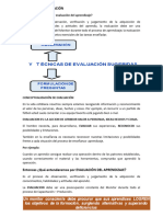 Técnicas de Evaluación