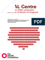 Projected Patterns of Illness in England - WEB