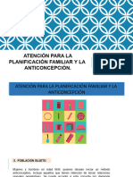 Atención para La Planificación Familiar y La Anticoncepción