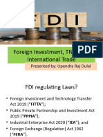 Foreign Investment, TNCs and International Trade