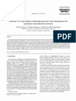 Stability of N-Type Doped Conducting Polymers and Consequences For Polymeric Microelectronic Devices