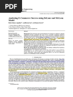 Analyzing E-Commerce Success Using DeLone and McLean