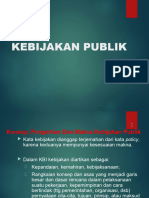 K1. Definisi, Konsep, Makna & Tipe Keb. Publik