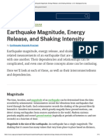 Earthquake Magnitude, Energy Release, and Shaking Intensity - U.S. Geological Survey