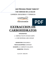 Extraccion de Carbohidrato