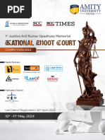 1st Justice Anil Kumar Upadhyay, Memorial National Moot Court Competition, 2024 - Poster and Brochure