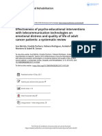 Effectiveness of Psycho Educational Interventions With Telecommunication Technologies On Emotional Distress and Quality of Life of Adult Cancer