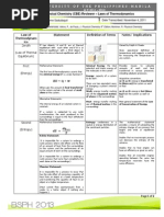 Physical Chemistry Reviewer - Laws of Thermodynamics