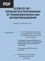 Edukasyon Pantahanan at Pangkabuhayan With Entrep