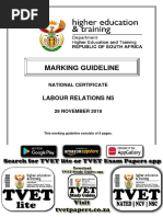 N950 - Labour Relations N5 Nov Memo 2018