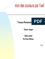 La Perception Des Couleurs Par L'oeil: Travaux Personnels Encadrés