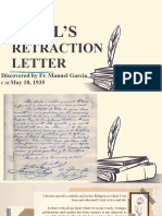 Rizal Retraction Letter