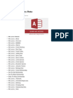 Unit8. MS Access - Create Query