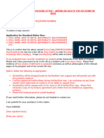 Gradu Visa Support Letter Template