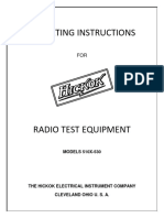 Hickok 510X-530 Tube Tester Manual