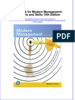 Read Online Textbook Test Bank For Modern Management Concepts and Skills 15Th Edition Ebook All Chapter PDF