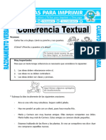 Ficha Coherencia Textual para Cuarto de Primaria