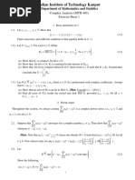 Exercise Sheet 1 MTH403