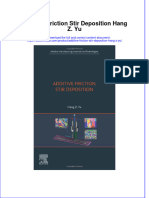 Read Online Textbook Additive Friction Stir Deposition Hang Z Yu Ebook All Chapter PDF