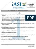 SASI I Caderno de Prova