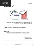 Calculo - DERIVADA de Una Función en Un Punto PDF