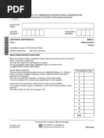 University of Cambridge International Examinations International General Certificate of Secondary Education