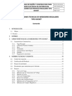 Especificaciones Técnicas de Medidores Regulares Resolucion SIE-004-2023