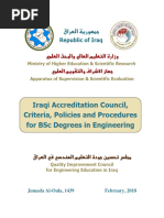 Iraqi Accreditation Criteria For Engineering