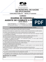 Guarda de Endemias Agente de Combate A Endemias