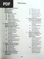 Software Engineering MCQ