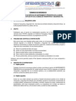 TDR Servicio de Mantenimiento Preventivo